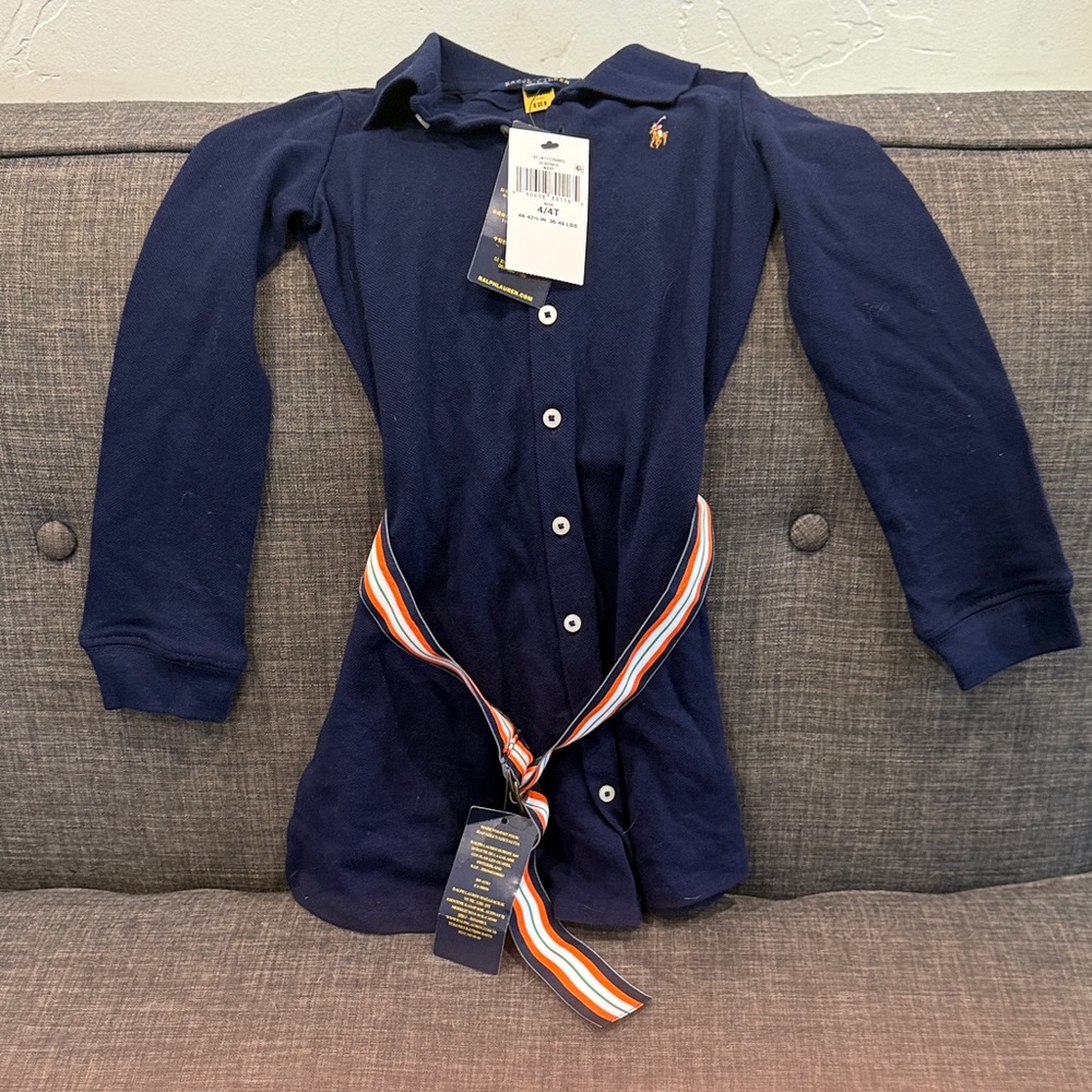 Polo by Ralph Lauren Navy Kids Casual Dress
